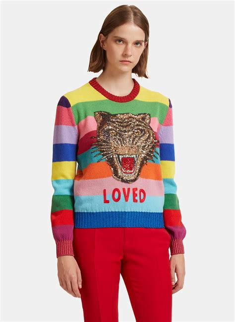 gucci pullover tiger damen|gucci sweater.